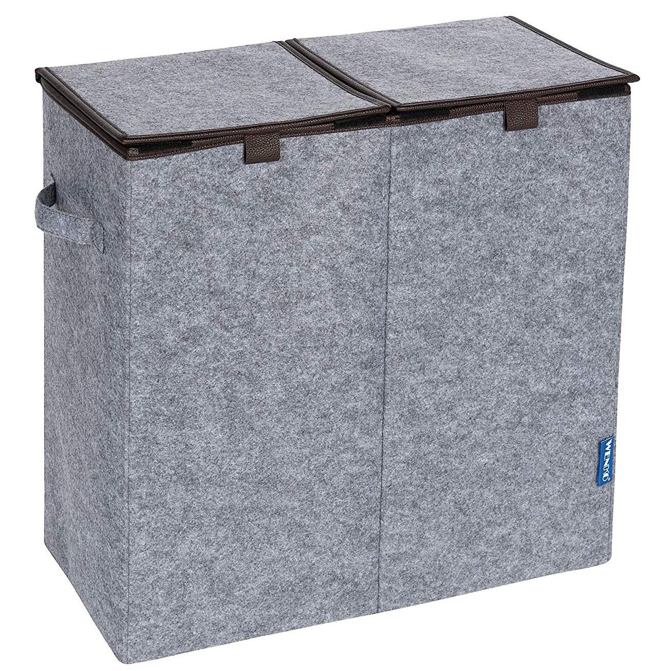 Cos de rufe Duo, 2 compartimente, 82 L, Gri, Wenko