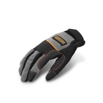 Manusi de protectie, Ugyismegveszel, Cu sistem de inchidere Velcro, Negru/Gri, L Manusi de protectie, Ugyismegveszel, Cu sistem de inchidere Velcro, Negru/Gri, L