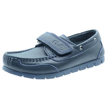 Mocasini din piele pentru baieti NN, inchidere velcro, Bleumarin Mocasini din piele pentru baieti NN, inchidere velcro, Bleumarin