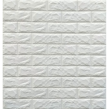 Set 5 x Tapet 3D Autocolant alb, design caramida, rezistent la apa , 70cm x 77cm x 6 mm, AMORICO ® Set 5 x Tapet 3D Autocolant alb, design caramida, rezistent la apa , 70cm x 77cm x 6 mm, AMORICO ®