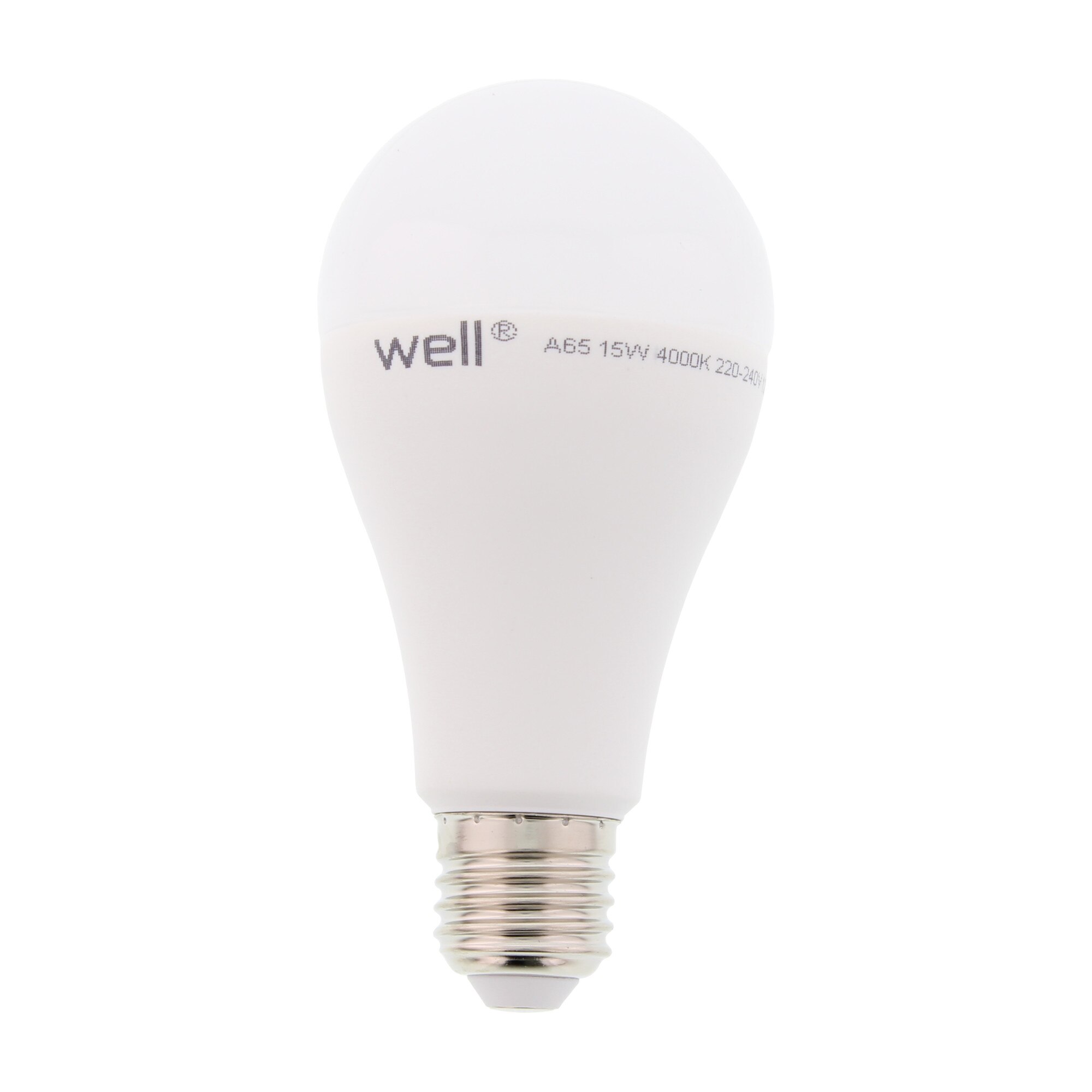 Bec cu led A65 E27 15W 230V lumina naturala Well