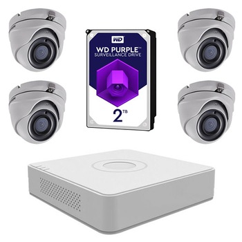 Set sistem supraveghere video 4 camere 5MP interior/exterior Hikvision, 4K UltraHD + 2TB HDD Set sistem supraveghere video 4 camere 5MP interior/exterior Hikvision, 4K UltraHD + 2TB HDD