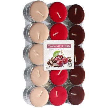 Lumanare ornamentala parfumata Bispol Chocolate - Cherry 30buc Lumanare ornamentala parfumata Bispol Chocolate - Cherry 30buc