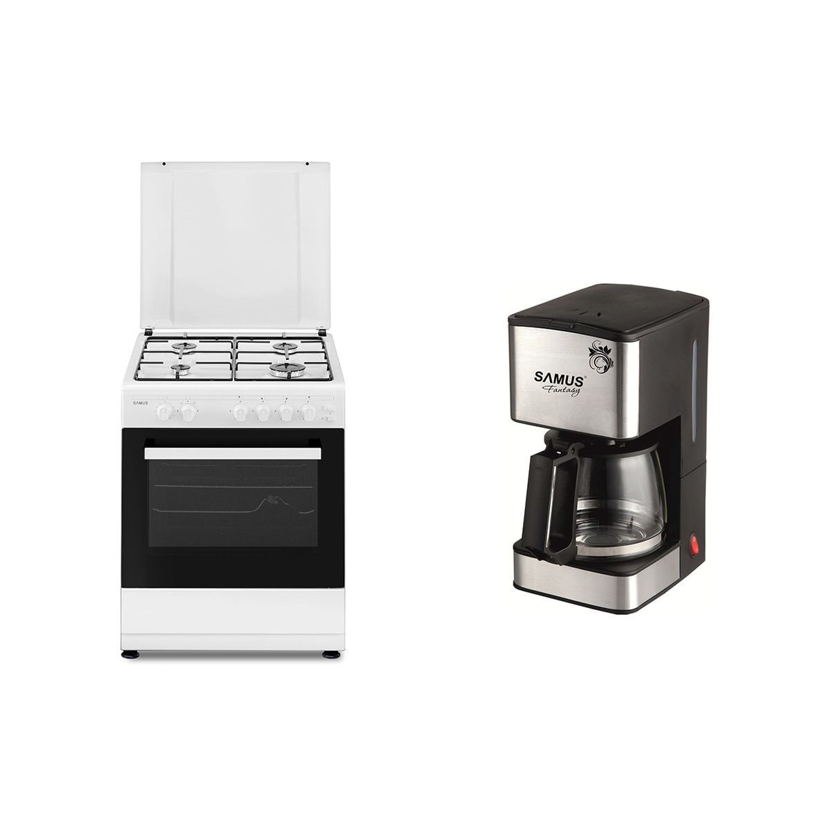 Pachet Aragaz Samus SM661APGS + Cafetiera Samus Fantasy