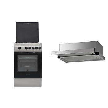 Pachet Aragaz Samus SM550BSS + Hota telescopica Samus HS6060TX Pachet Aragaz Samus SM550BSS + Hota telescopica Samus HS6060TX