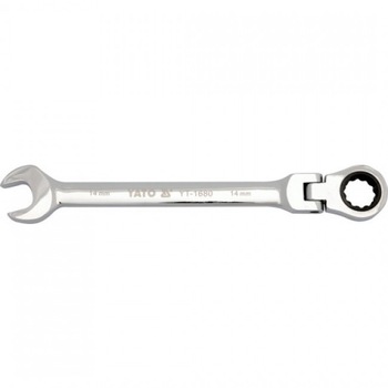 Cheie Combinata cu Clichet si Articulatie 10MM YT-1676 Cheie Combinata cu Clichet si Articulatie 10MM YT-1676