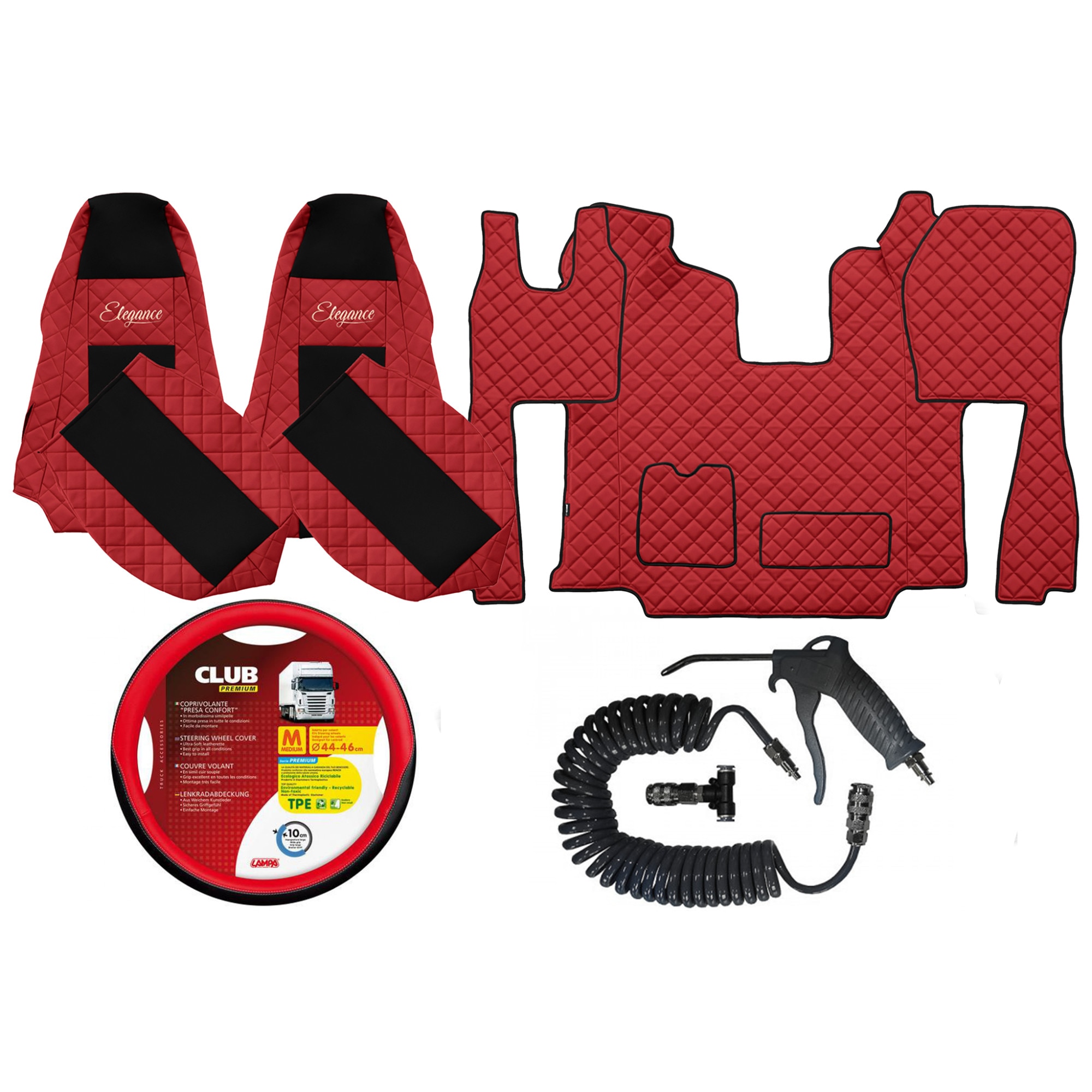 Set cabina huse si presuri Scania R-P-G 2010-2016 Rosu