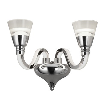 Aplica, RegenBogen, 2 Surse de lumina, Metal, LED, 18W, Argintiu Aplica, RegenBogen, 2 Surse de lumina, Metal, LED, 18W, Argintiu