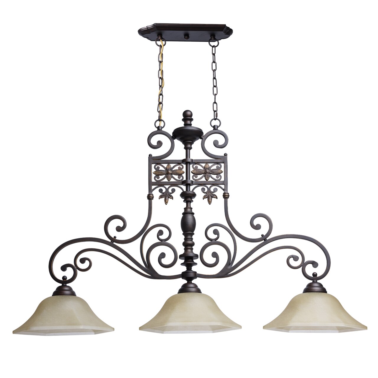 Candelabru, Chiaro, Magdalena Country, 3 becuri, 60W, E27, Metal