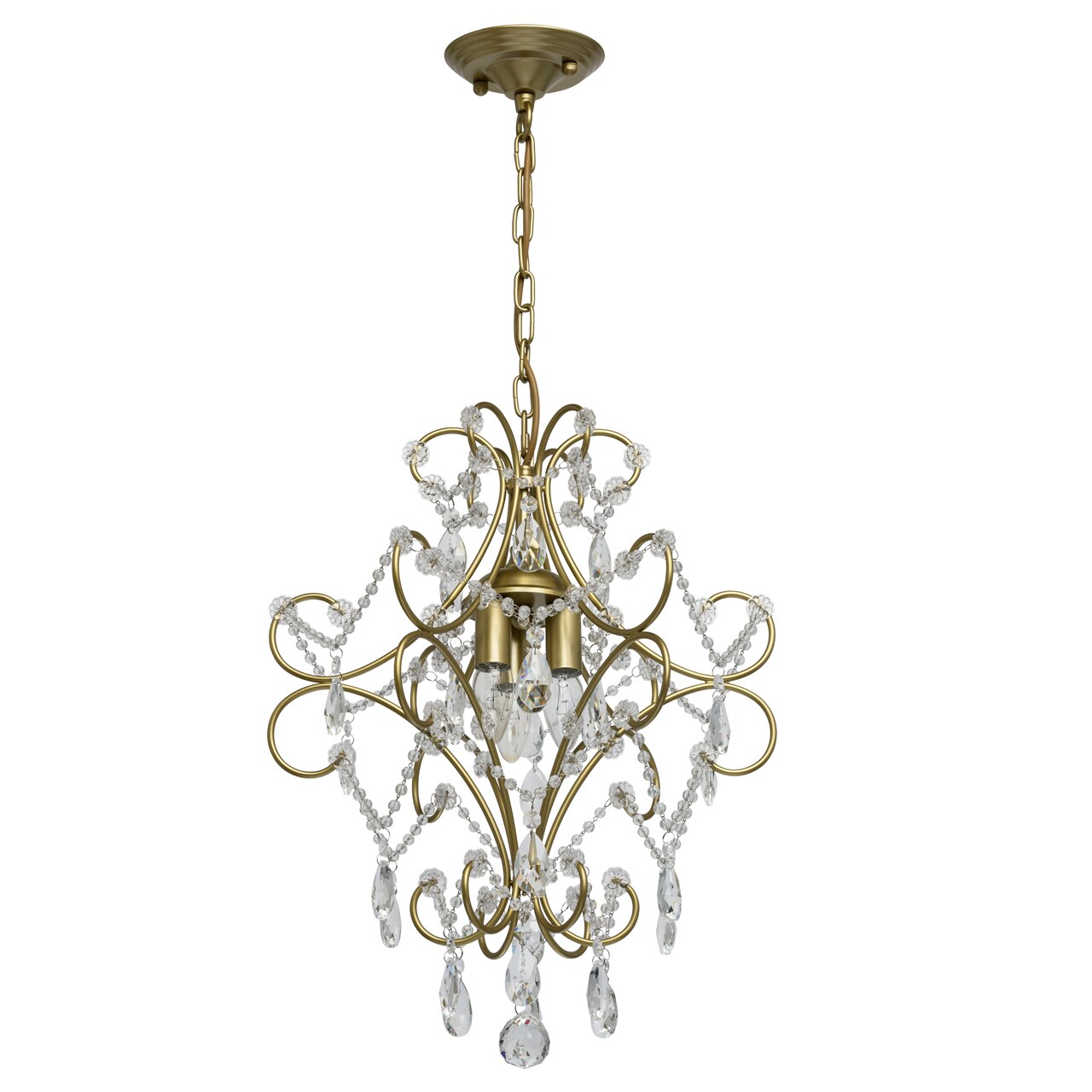 Candelabru, MW-Light, Adele, 373014503, Cristale, Metal, Auriu