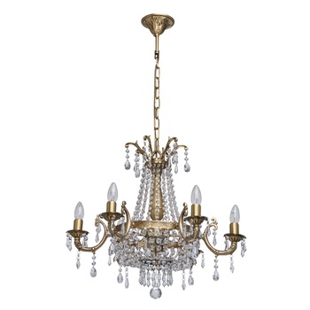 Candelabru, Chiaro, Isabella Crystal, 8 becuri, 60W, E14, Alama Candelabru, Chiaro, Isabella Crystal, 8 becuri, 60W, E14, Alama