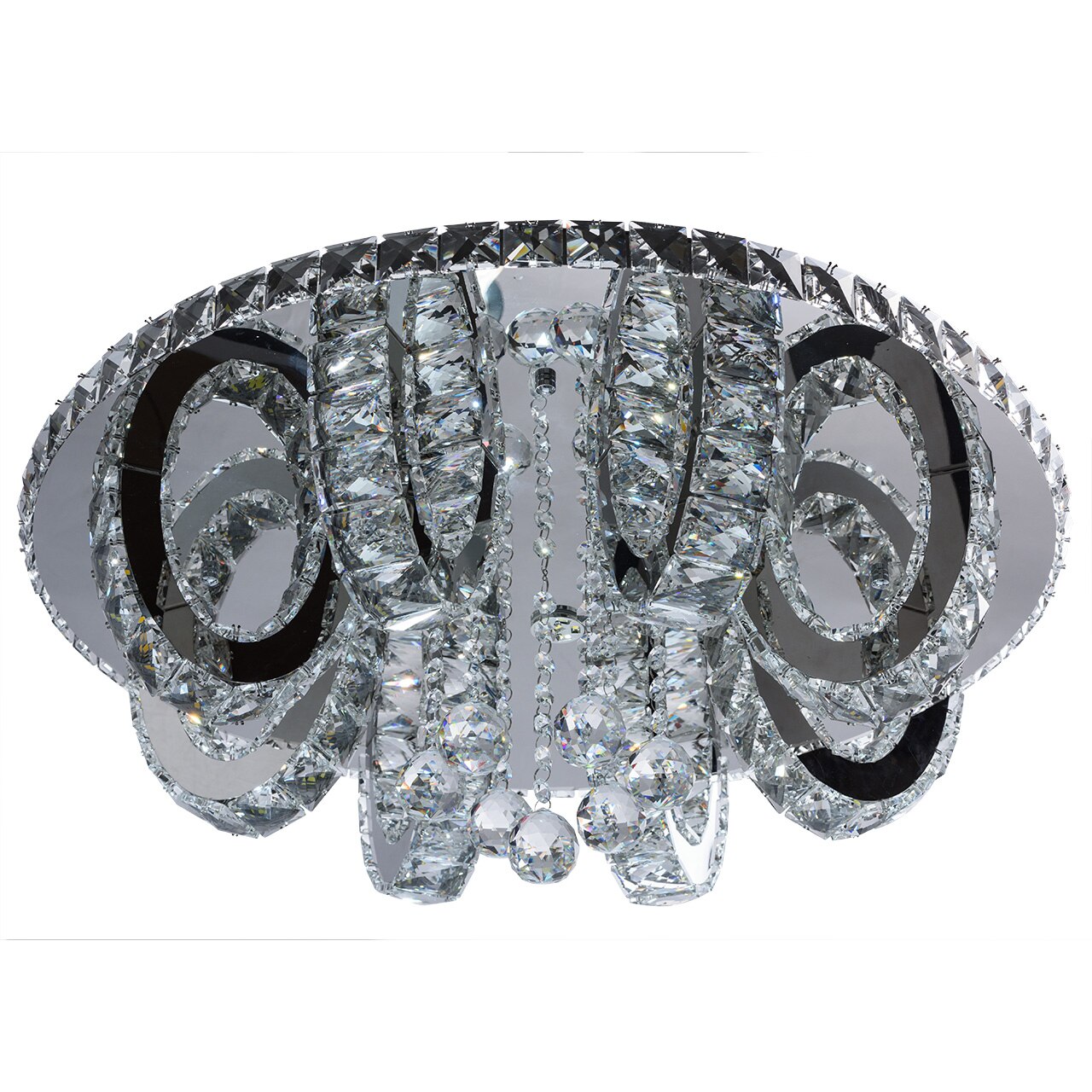 Lustra, RegenBogen, High-Tech, 12 lumini, cu cristale, LED, 1W. cu telecomanda