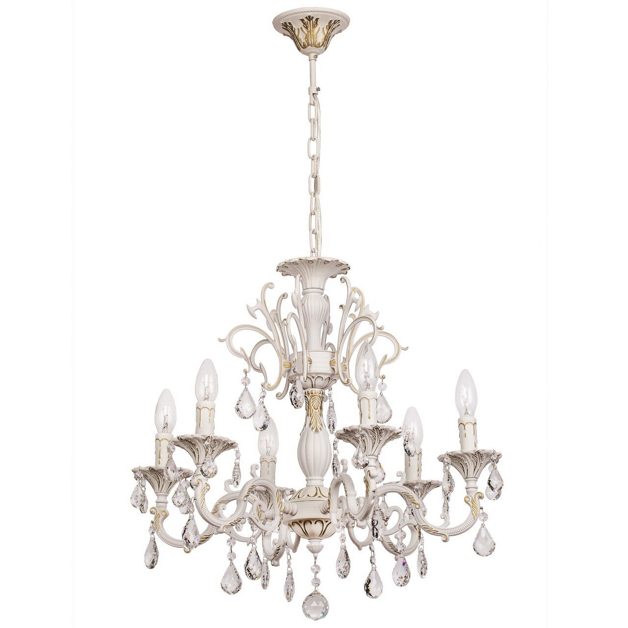 Candelabru, MW-LIGHT, Classic, 6 becuri, 60W, E14, Metal