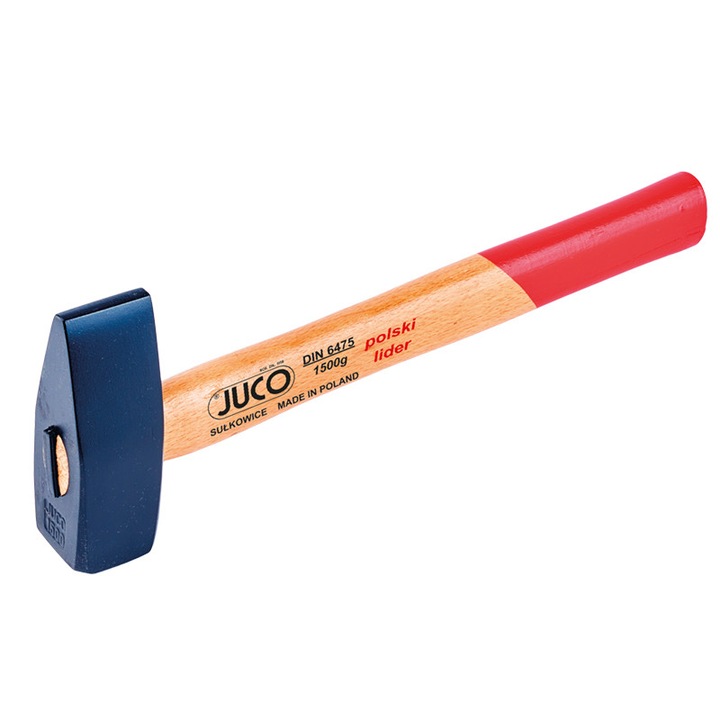 Ковашки чук JUCO 2000гр, кована глава от стомана C45, дървена дръжка