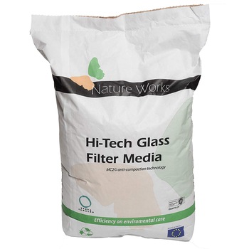 Material filtrant Nature Works Sticla High Tech granulatie 06-1.2 sac 20 kg Material filtrant Nature Works Sticla High Tech granulatie 06-1.2 sac 20 kg