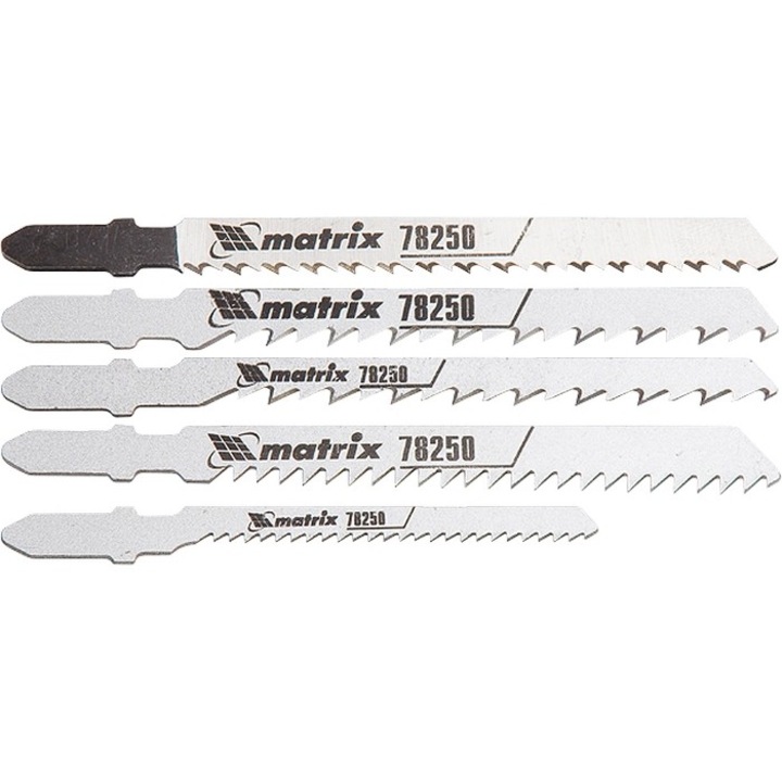 Комплект ножове за прободен трион MTX, за дърво, 5 бр