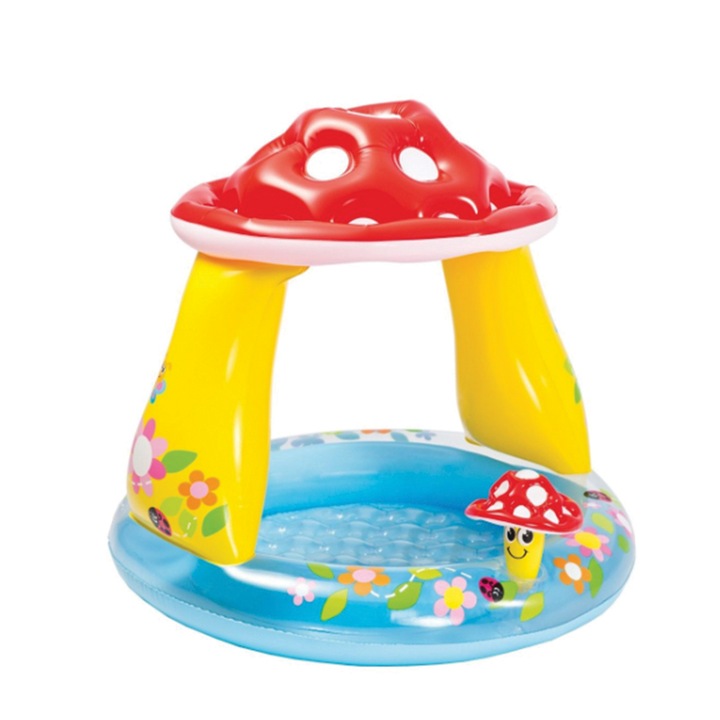 Gomba alakú felfújható medence, 102 x 89 cm + Felfújható labda