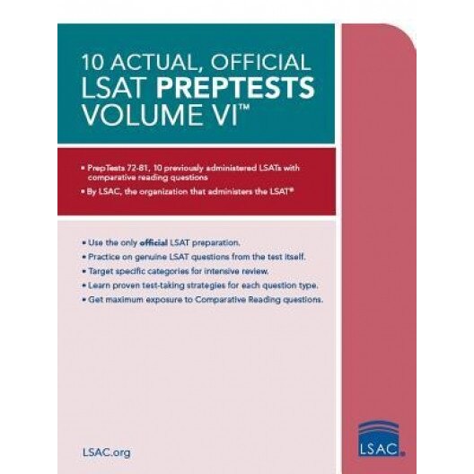 10 Actual, Official LSAT Preptests Volume VI,