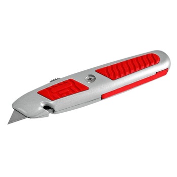Cutter Metalic Gumat Cu Lama Retractabila - 62Mm X 5 Cutter Metalic Gumat Cu Lama Retractabila - 62Mm X 5