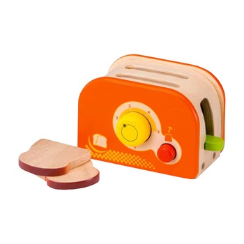 Jucarie interactiva model Toaster, din lemn, 3-8 ani Jucarie interactiva model Toaster, din lemn, 3-8 ani
