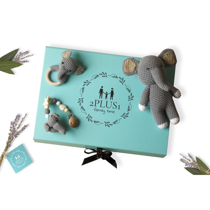 Set cadou pentru mama si bebelus nou nascut baby shower gift box