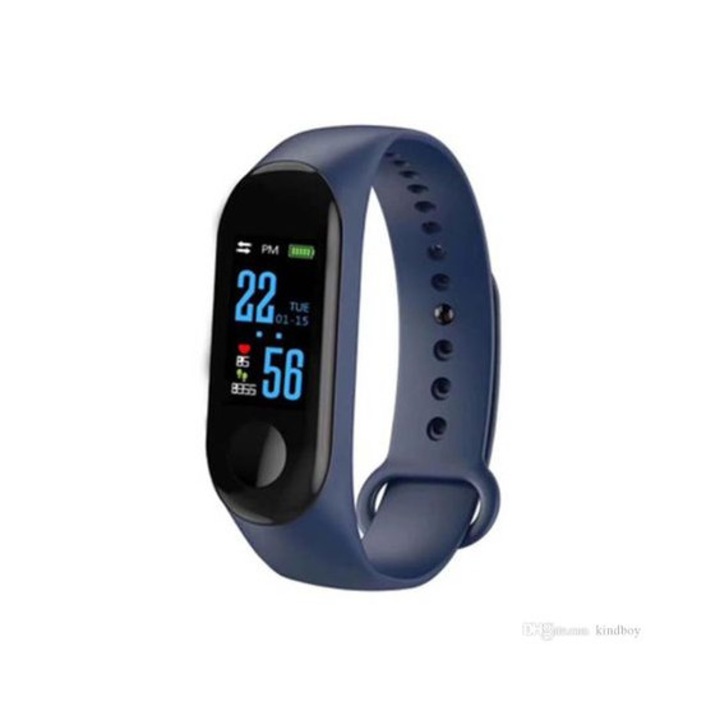 Фитнес Смарт Гривна Automat M3 Mi Band Tracker Смарт Wristband Крачкомер , Калории, Пулсомер , Фитнес, Bluetooth, Напомняне за повикване, Синя