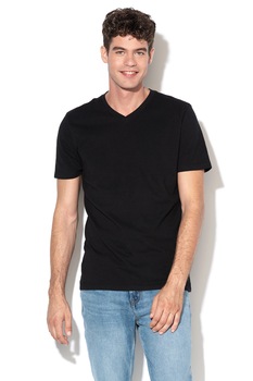 GAP, Tricou cu decolteu in V, Negru GAP, Tricou cu decolteu in V, Negru
