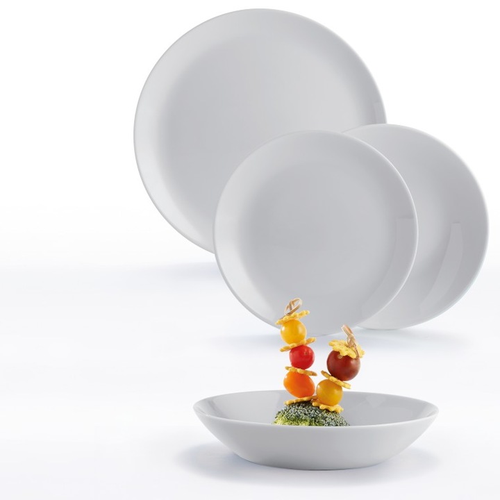 Сервиз за маса Luminarc Diwali Гранит, 18 части, сив