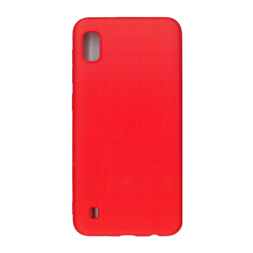 Husa Liquid din silicon mat pentru Samsung Galaxy A10, rosu