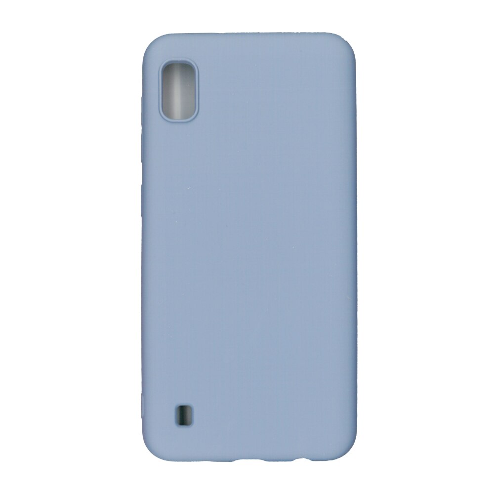 Husa Liquid din silicon mat pentru Samsung Galaxy A10, bleu