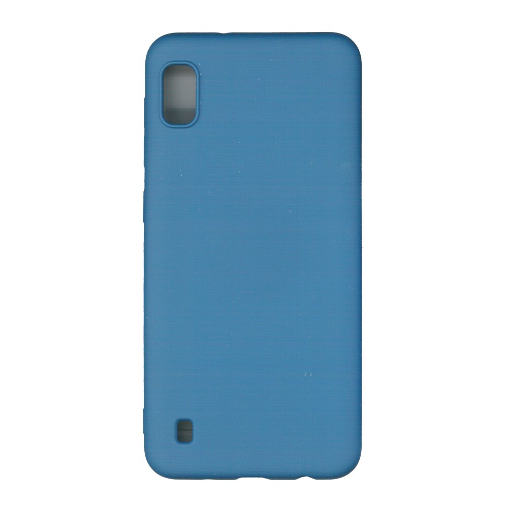 Husa Liquid din silicon mat pentru Samsung Galaxy A10, albastru