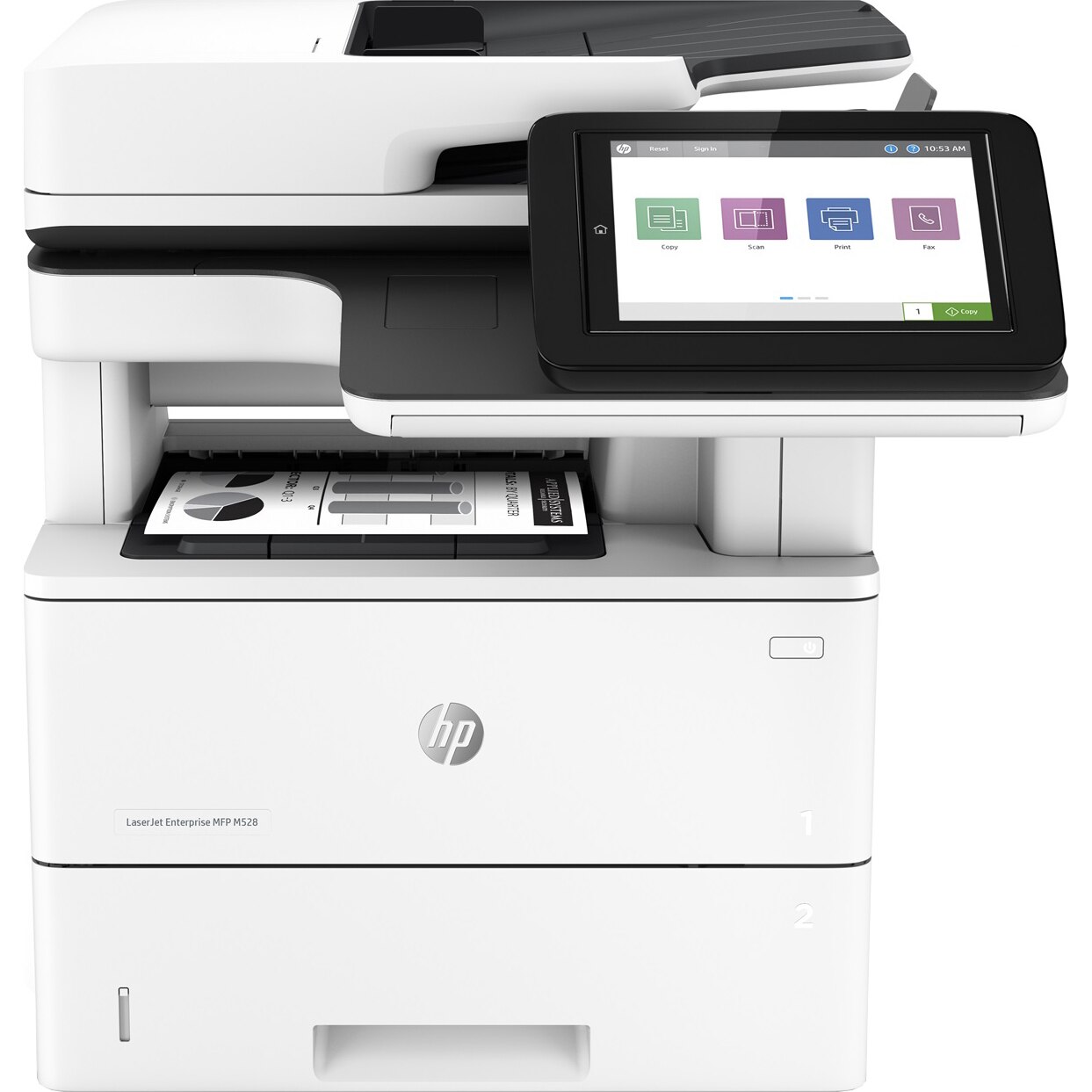 Multifunctional laser monocrom HP LaserJet Enterprise MFP M528dn, Retea, Duplex, ADF, A4