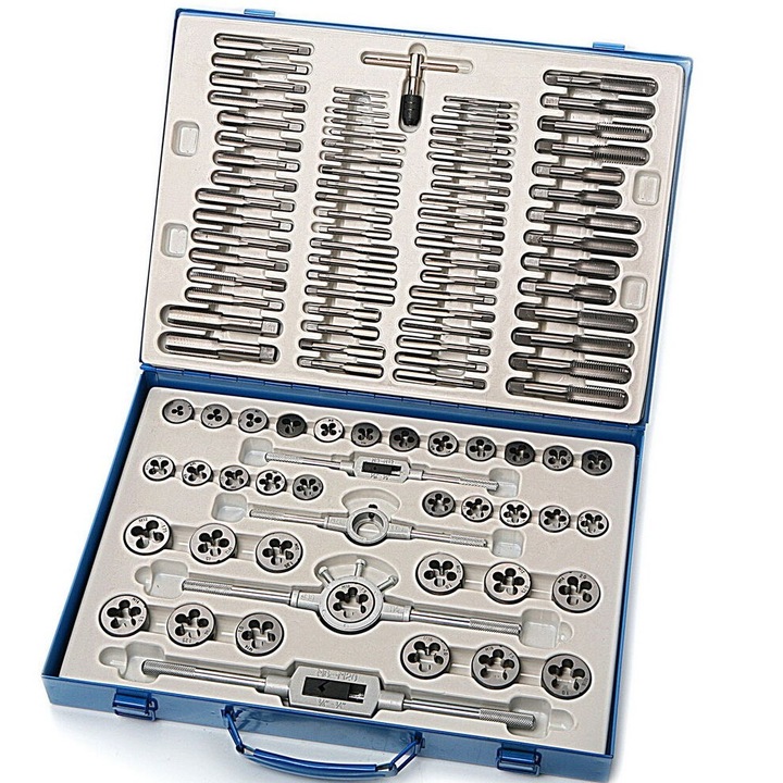 Trusa cu tarozi si filiere 110 piese