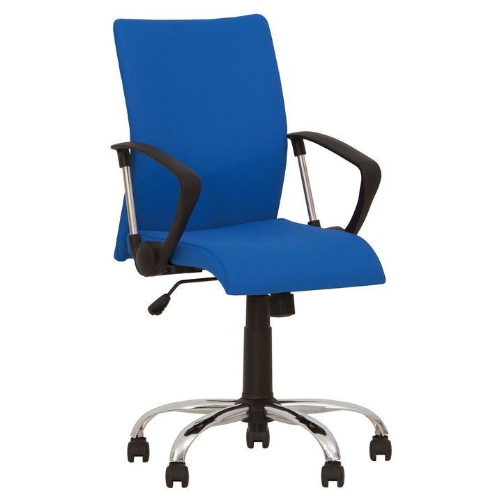 Irodai szék BOA GTP CHROME, kék Fiji szövet
