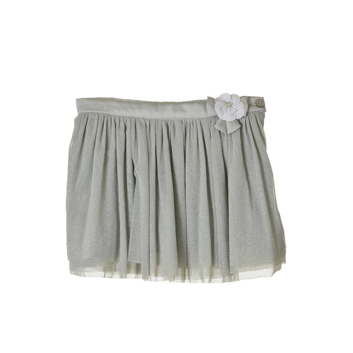 Fusta copii, Boboli, Tul, Argintiu, 104 CM