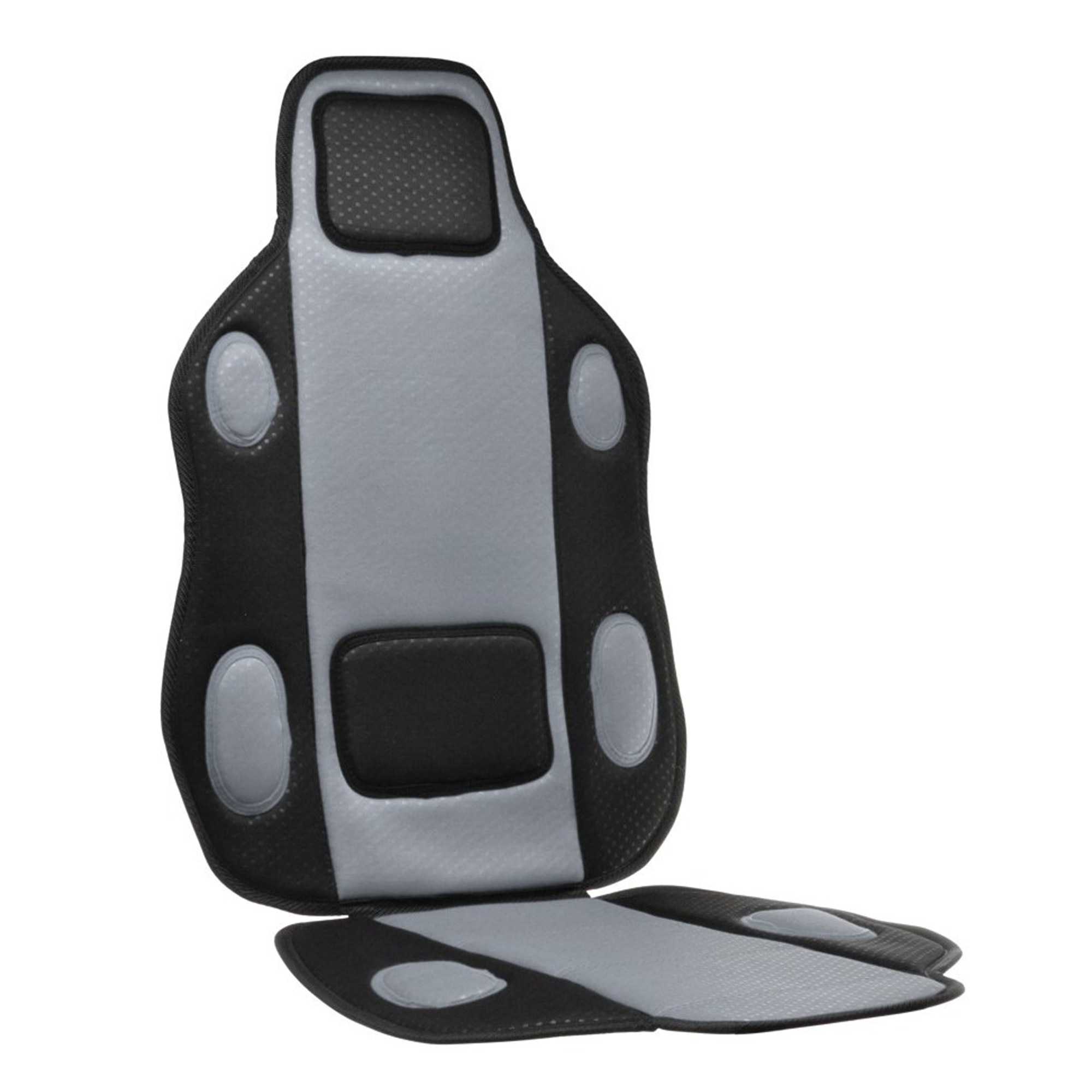 Husa scaun tuning, 4Cars, Gri/Negru, 70 x 50 x 4 cm