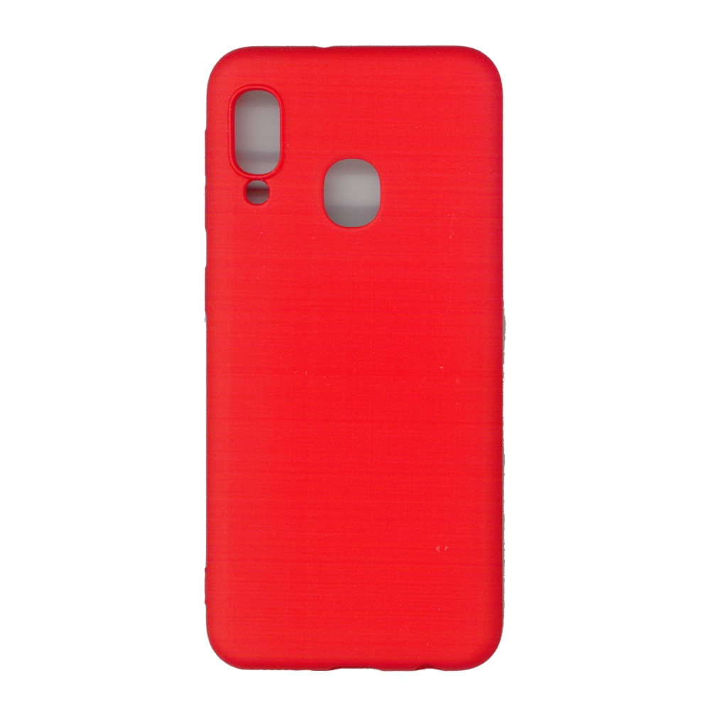 Husa Liquid din silicon mat pentru Samsung Galaxy A20e, rosu
