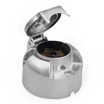 Priza remorca, 4Cars, 7 poli, 12V, Aluminiu Priza remorca, 4Cars, 7 poli, 12V, Aluminiu