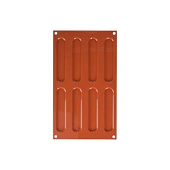 Forma de silicon, Silikomart TERRACOTTA SET 2 SILICONE MOULD NR.8 ECLAIRS, 550 g Forma de silicon, Silikomart TERRACOTTA SET 2 SILICONE MOULD NR.8 ECLAIRS, 550 g