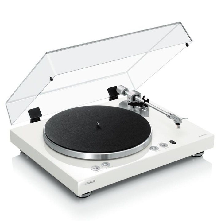 Yamaha Vinyl 500 MuscCast lemezjátszó, fehér