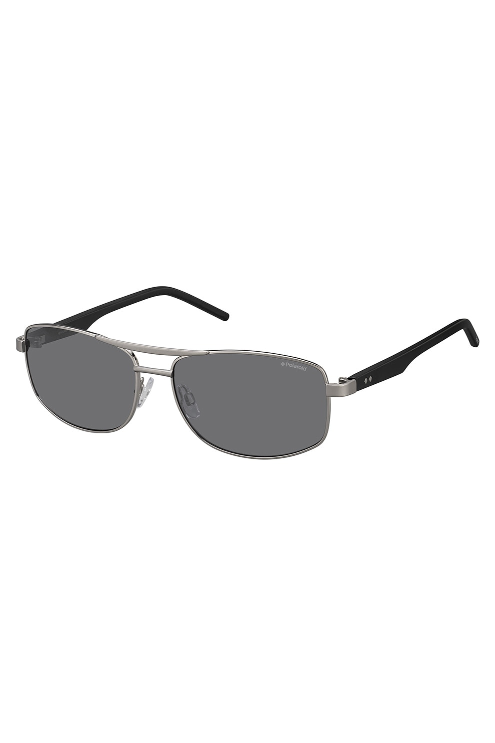 Polaroid, Ochelari de soare unisex cu lentile polarizate, Argintiu, 59-15-135 Standard
