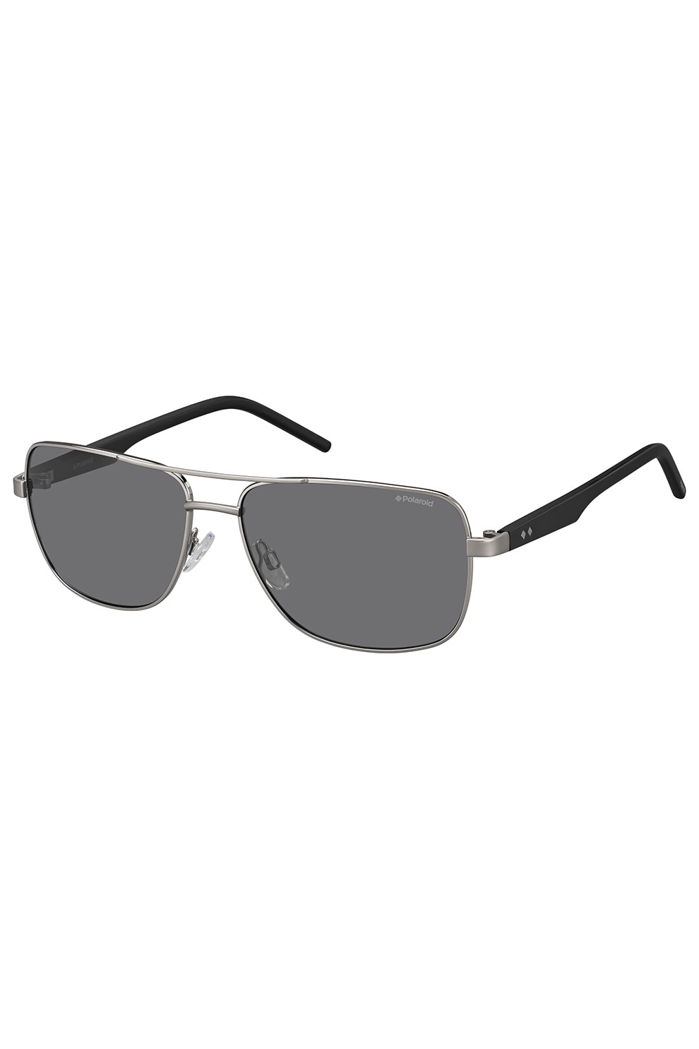 Polaroid, Ochelari de soare unisex cu lentile polarizate, Argintiu, 59-15-135 Standard
