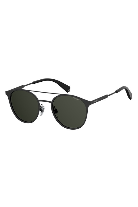 Polaroid, Unisex polarizált napszemüveg kerek lencsékkel, Fekete, 51-20-150 Standard