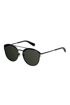 Polaroid, Ochelari de soare rotunzi polarizati, Negru, 60-18-145 Standard Polaroid, Ochelari de soare rotunzi polarizati, Negru, 60-18-145 Standard