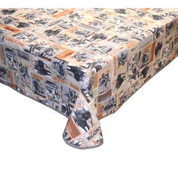 Fata de masa anti-pete Casa de bumbac, Polo, 280 x 140 cm, maro, bej Fata de masa anti-pete Casa de bumbac, Polo, 280 x 140 cm, maro, bej