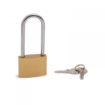 Lacat 50 mm cu jug 5,5 mm, Corp-lacat dina alama forjata, 2 chei, alama Lacat 50 mm cu jug 5,5 mm, Corp-lacat dina alama forjata, 2 chei, alama