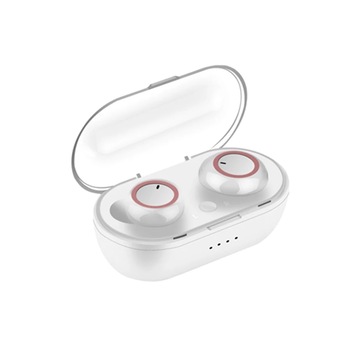Casti Bluetooth W1, Wireless, Control Volum, Handsfree, Rezistent la Apa, Microfon Incoporat, Alb-Rosu Casti Bluetooth W1, Wireless, Control Volum, Handsfree, Rezistent la Apa, Microfon Incoporat, Alb-Rosu