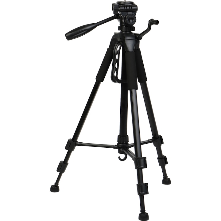 A+ 204 Háromlábú fényképező kamera állvány, 56-145 cm univerzális, Fekete