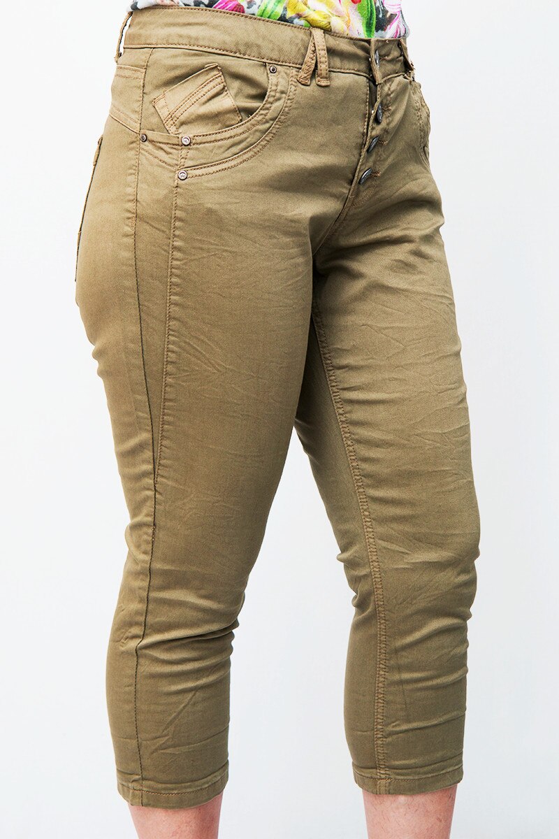 Pantaloni stretch Sisters Point,kaki,30