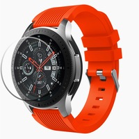 curea silicon zafit 22mm sticla protectie compatibile cu smartwatch samsung galaxy watch 46mm diagonala huawei watch gt 2 46mm portocaliu cs01 imagen 31_0_
0